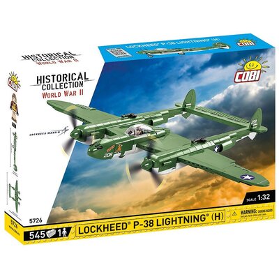 Cobi KLOCKI HC WWII 5726 SAMOLOT LOCKHEED P-38 LIGHTING H) 545 KL 5726
