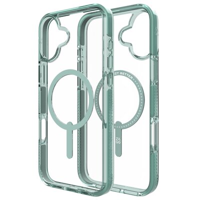 Etui ZAGG Santa Cruz Snap MagCase do Apple iPhone 16 Plus Przezroczysto-zielony
