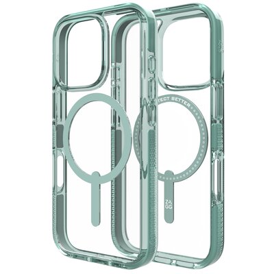 Etui ZAGG Santa Cruz Snap Magsafe do Apple iPhone 16 Pro Przezroczysto-zielony