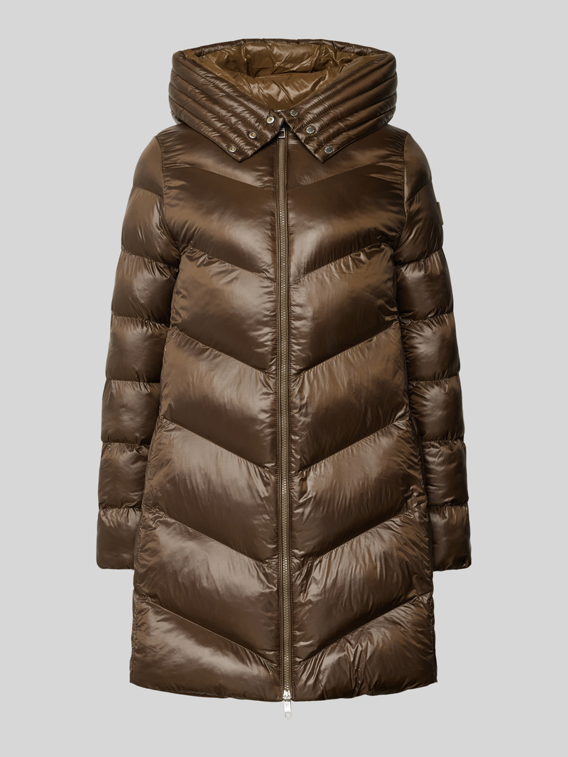 Płaszcz pikowany z kapturem model ‘Petrana’