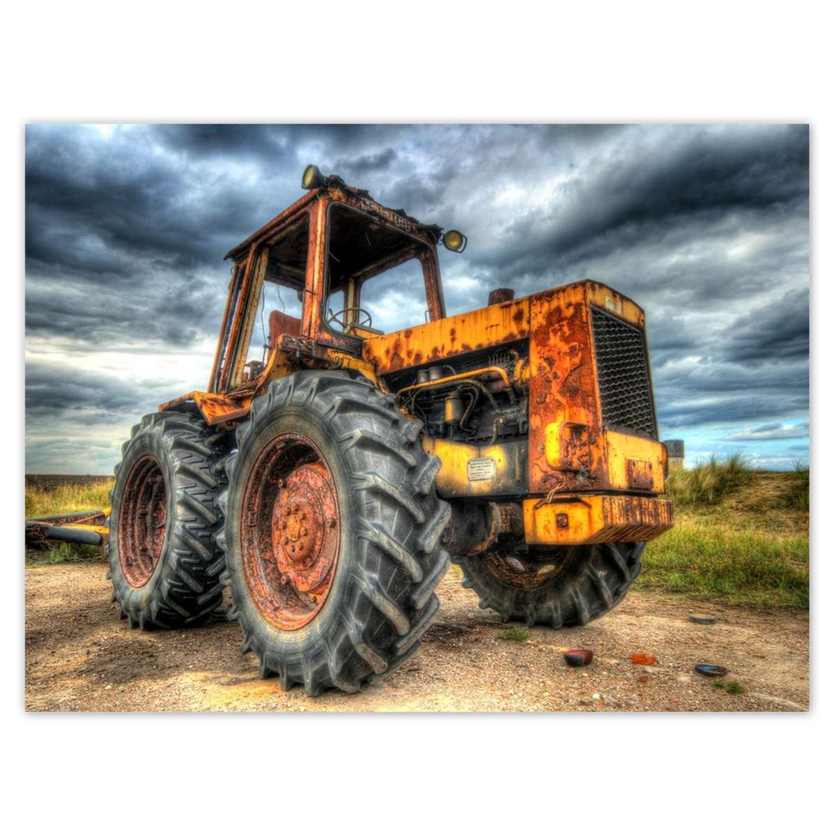 Naklejka ścienna 40x30 Traktor Ciągnik rolniczy