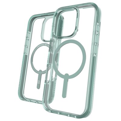 Etui ZAGG Santa Cruz Snap Magsafe do Apple iPhone 16 Pro Przezroczysto-zielony