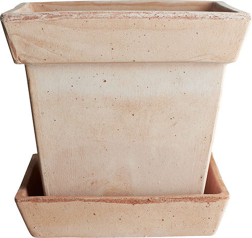 Bergs Potter Doniczka Gaia 25 cm różowa z podstawką