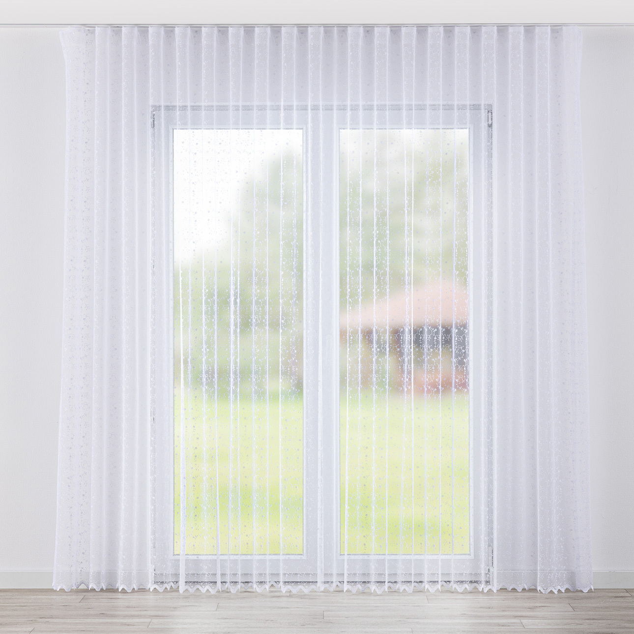 Firana na taśmie wave