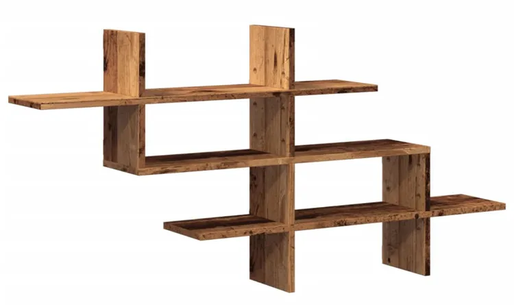 Nowoczesna drewniana półka ścienna stare drewno A0-R50