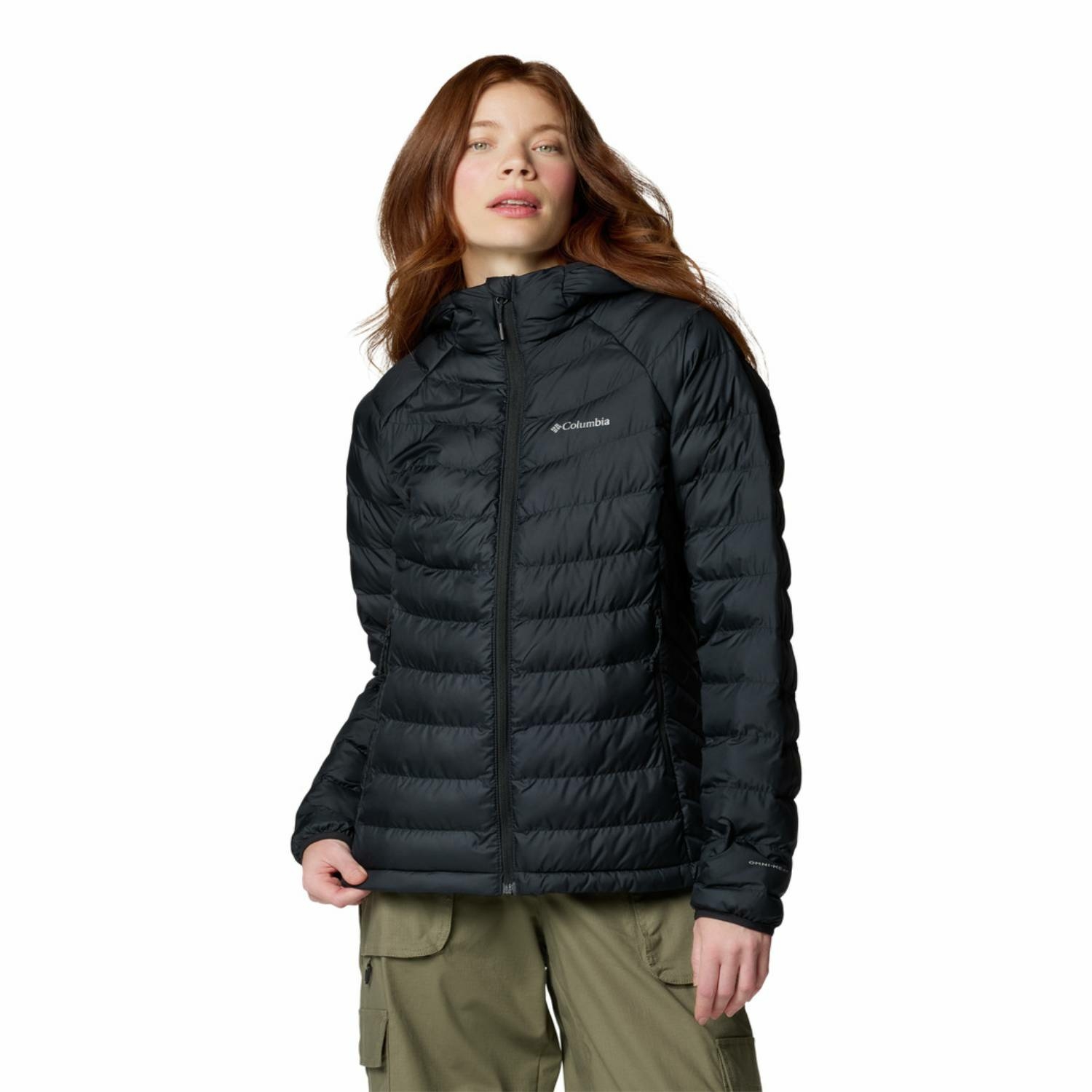Damska kurtka z kapturem Columbia Powder Lite II Hooded Jacket black - S