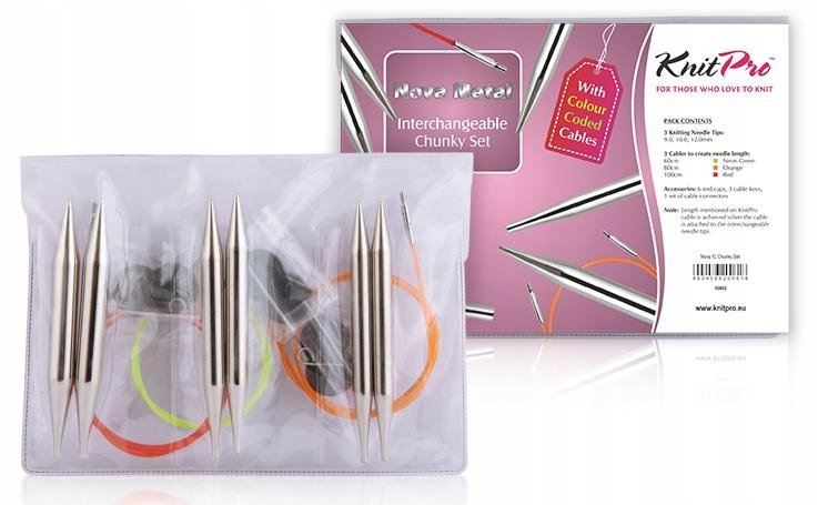 Zestaw drutów z żyłkami KnitPro Nova Chunky