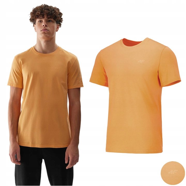 KOSZULKA MĘSKA 4F SPORTOWA UNIWERSALNA T-SHIRT BAWEŁNA NA CO DZIEŃ S