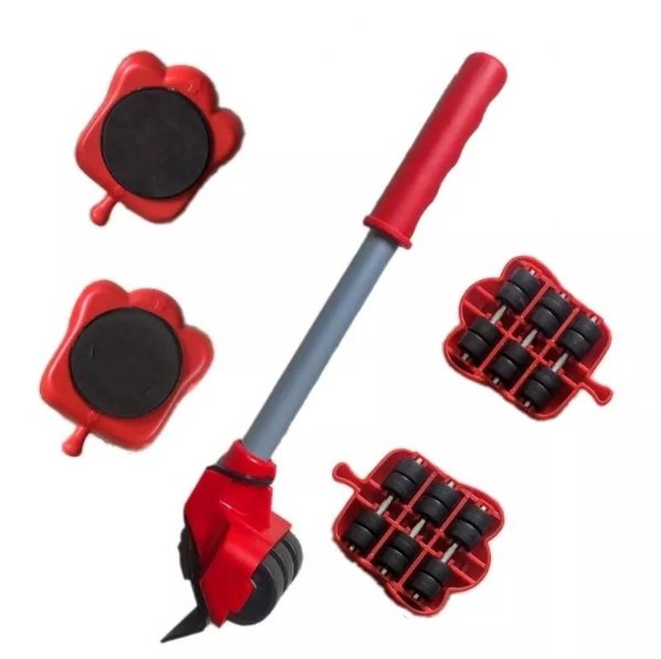 Rolki transportowe, wózki do przesuwania, przenoszenia mebli 190 kg, zestaw