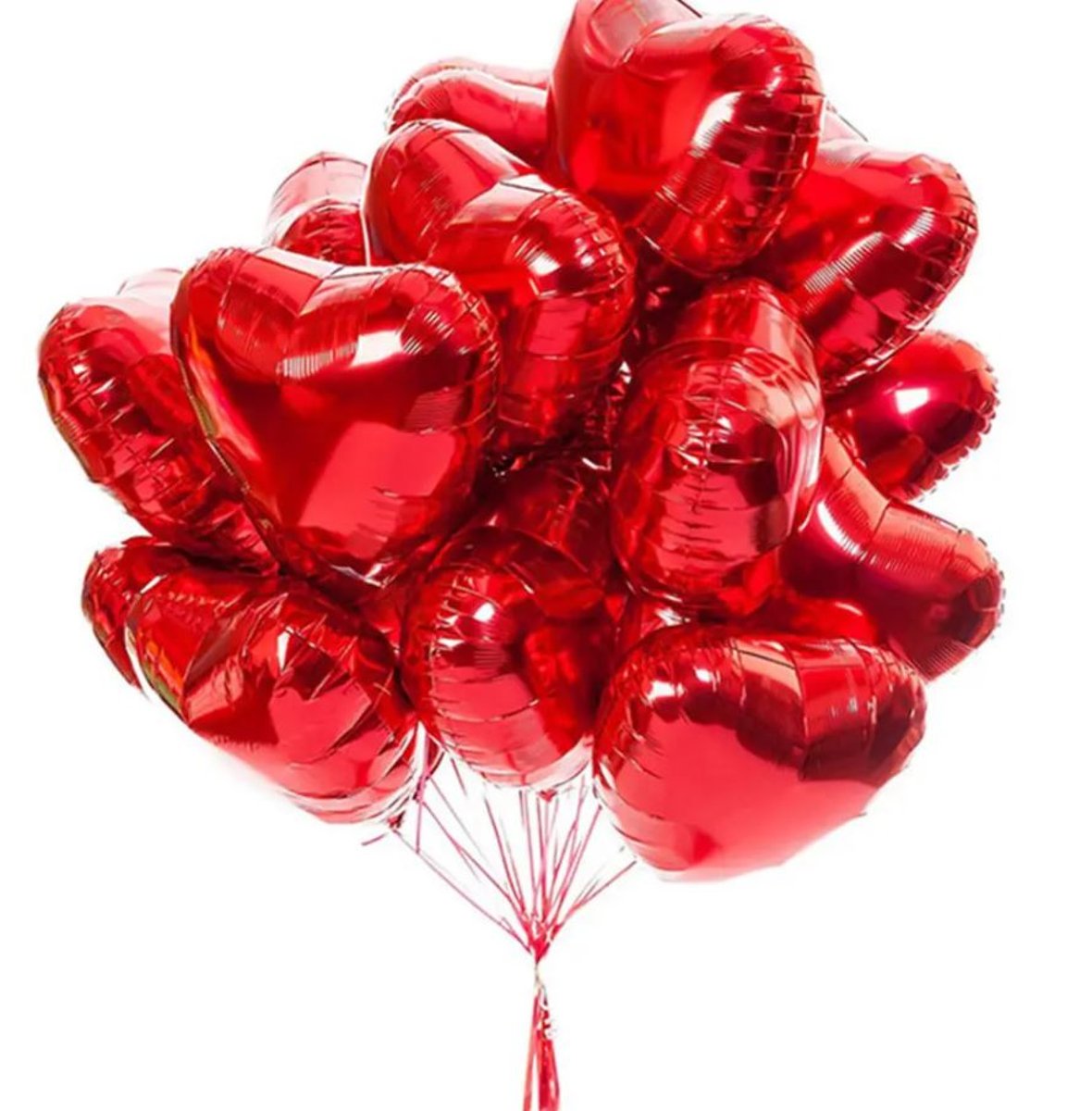 BALONY WALENTYNKI WESELE ŚLUB CZERWONE SERCA SERDUSZKO X10 SERCE ZARĘCZYNY