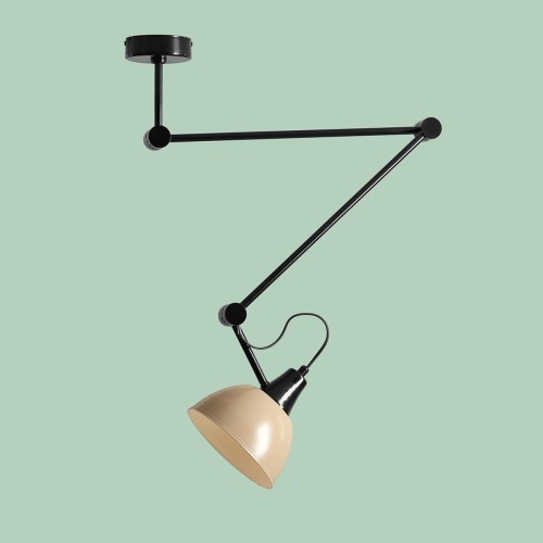 Aida lampa wisząca 1xE27 czarna/beżowa 1141PL_G3_17