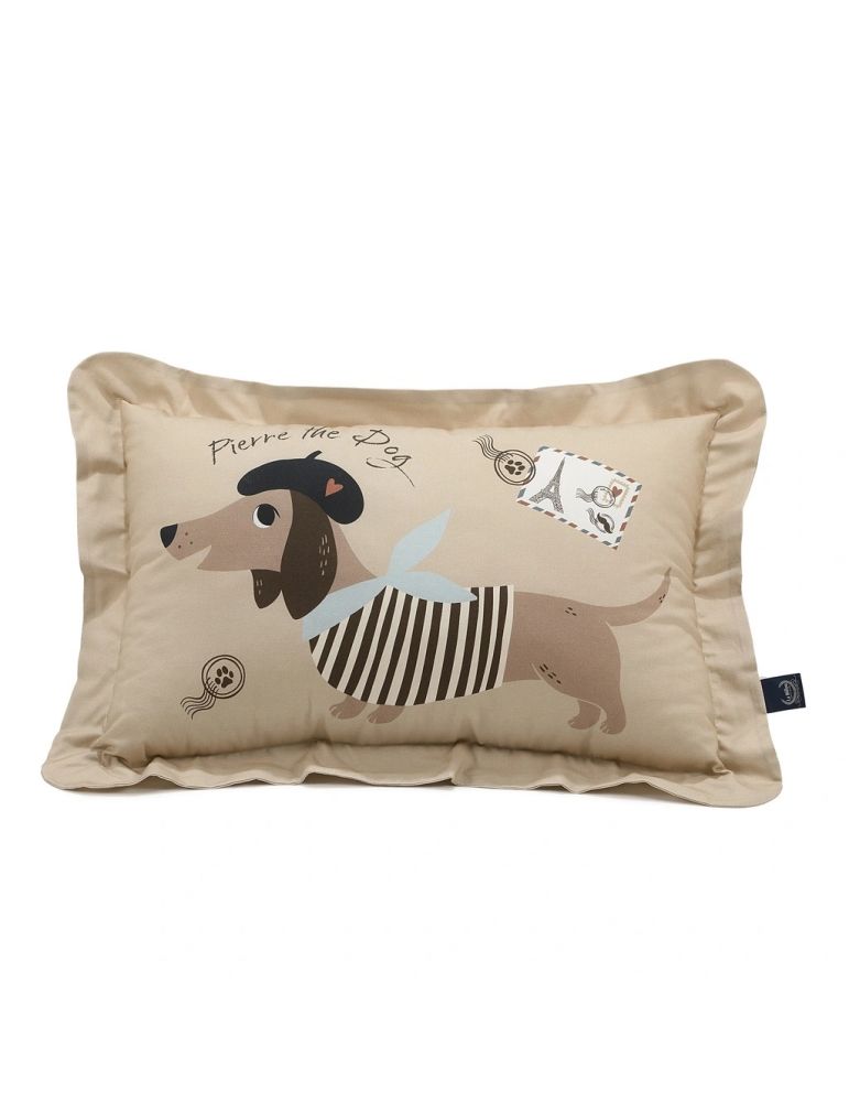 La Millou Poduszka bawełniana do spania XL ( Pierre the dog )