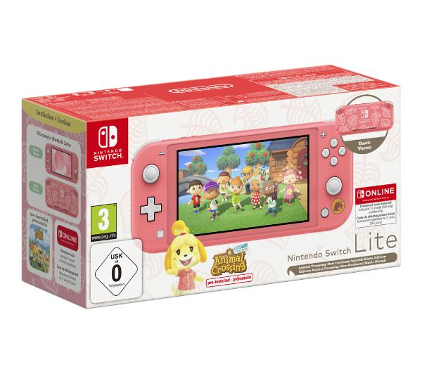 Nintendo Switch Lite Coral + Animal Crossing: New Horizons + Nintendo Online 365dni