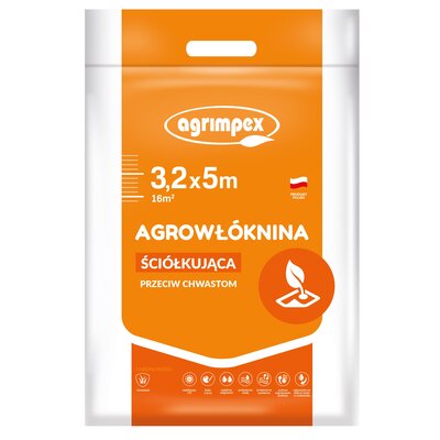 Agrimpex Agrowłóknina ściółkująca przeciw chwastom - hobby 3,2m x 5m, 50g/m2, marki AH32550