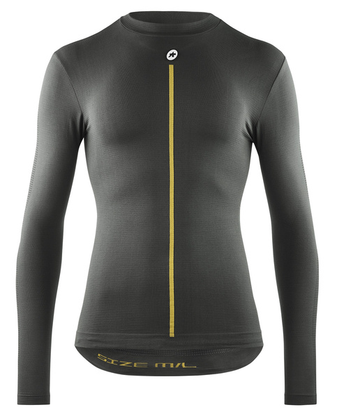 ASSOS Koszulka termoaktywna 2/3 LS SKIN LAYER P1 anthracite grey