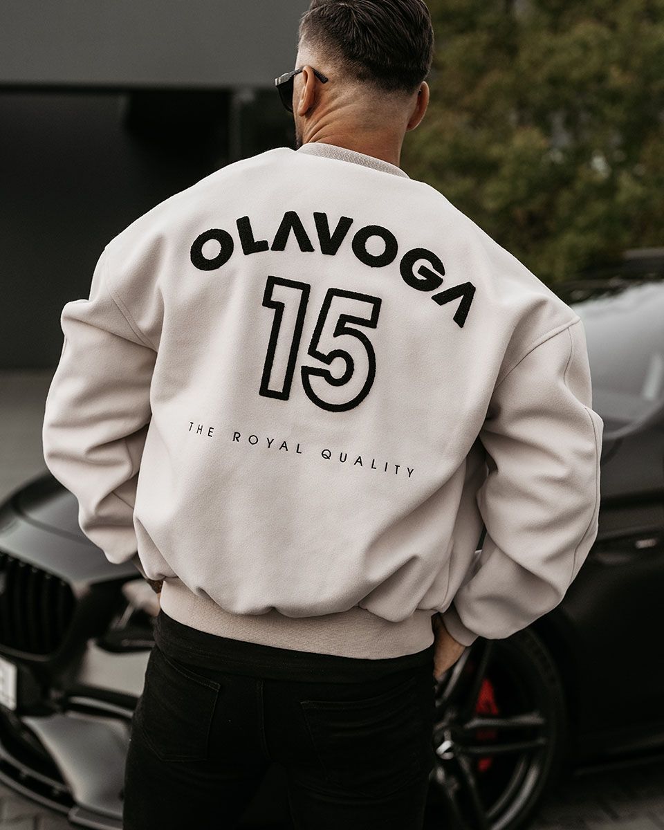 Bomberka męska OLAVOGA BASEBALL MEN 2024 beż M - Fashionplace