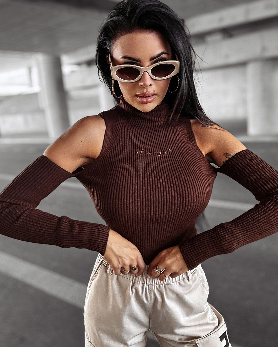 Top damski OLAVOGA FLIGHT 2024 czekolada S - Fashionplace