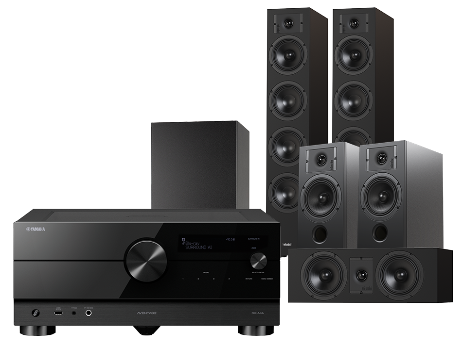 Yamaha RX-A4A (czarny) + Diva 6 + 3 + 7 (czarny) + Basso 880