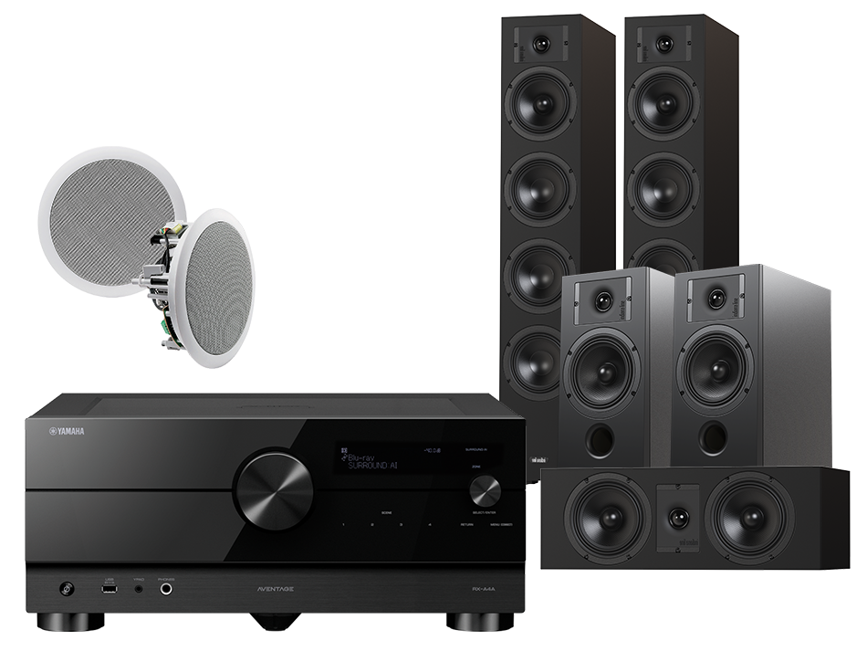 Yamaha RX-A4A (czarny) + Diva 6 + 3 + 7 (czarny) + RD 260
