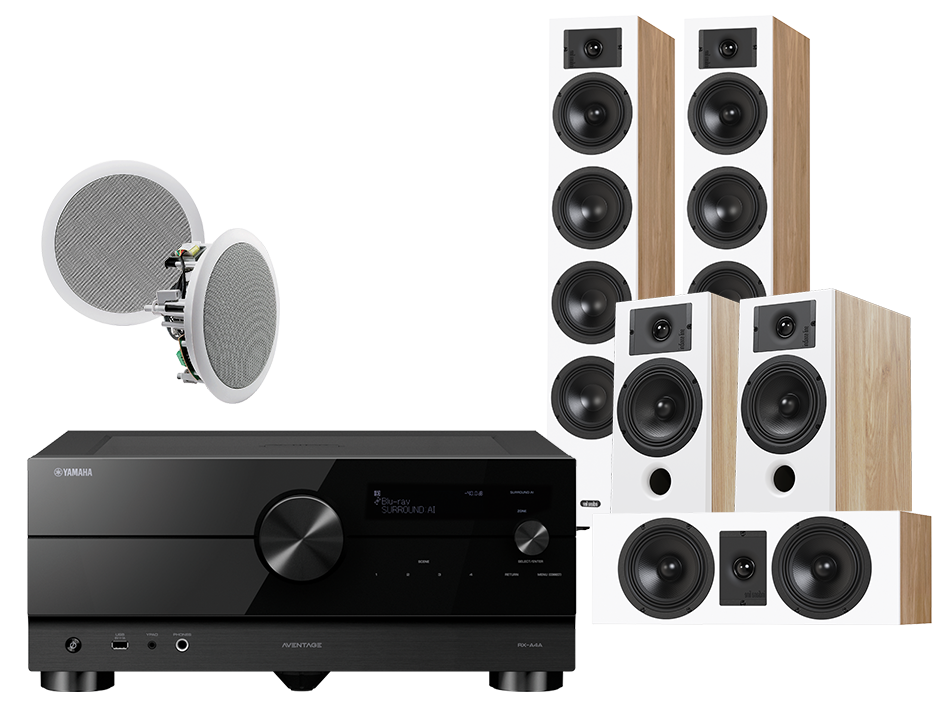 Yamaha RX-A4A (czarny) + Diva 6 + 3 + 7 (dąb) + RD 260