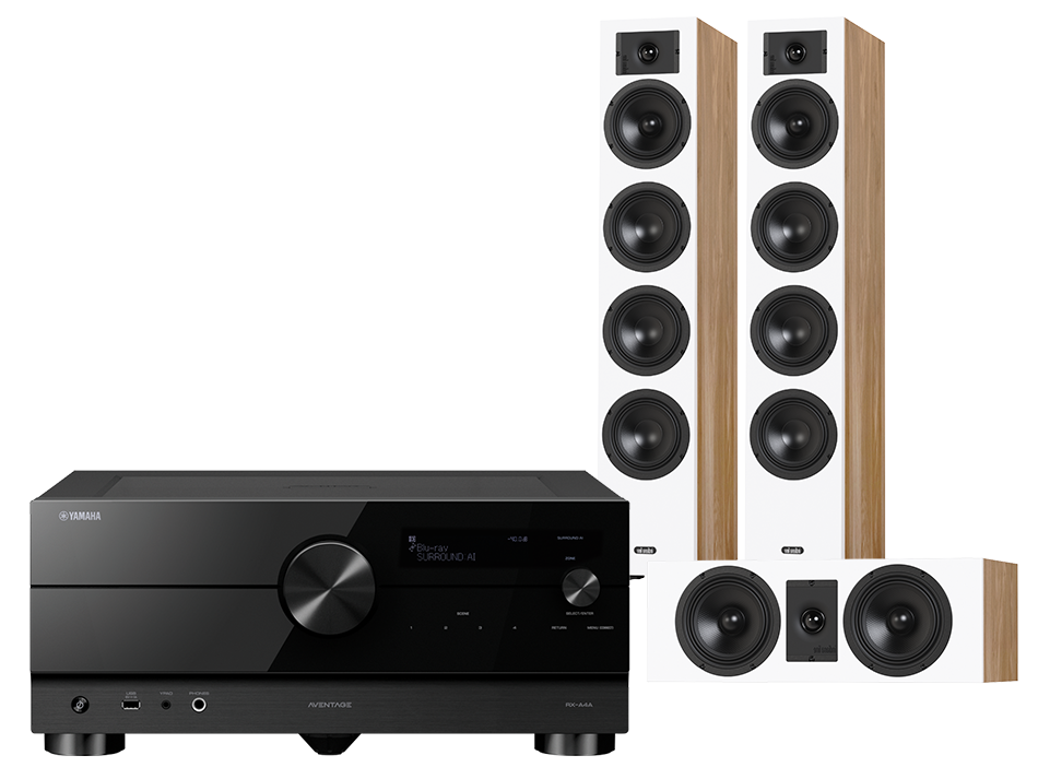 Yamaha RX-A6A (czarny) + Diva 6 + 7 (dąb)