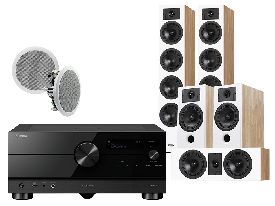 Yamaha RX-A6A (czarny) + Diva 6 + 3 + 7 (dąb) + RD 280