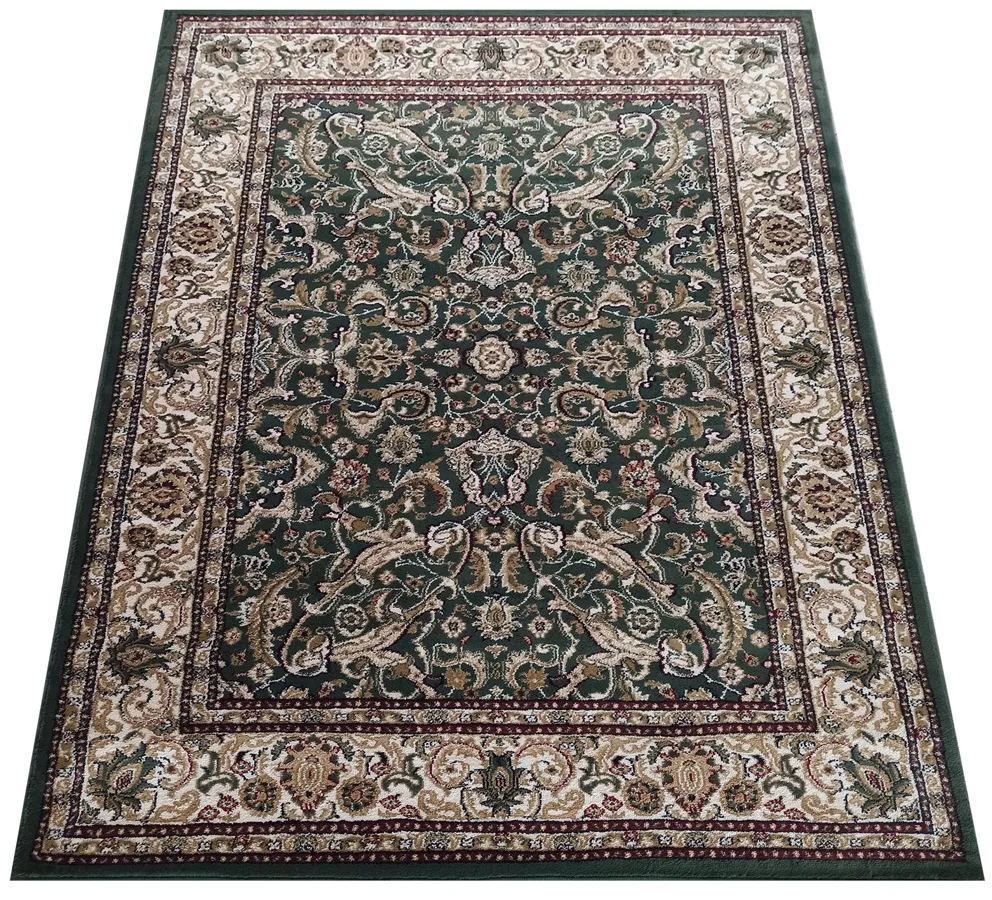 Zielony stylowy dywan w stylu rustykalnym S1-H95