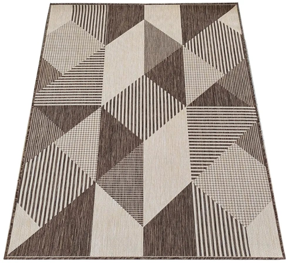 Dywan sznurkowy dwustronny brązowy C2-Z88