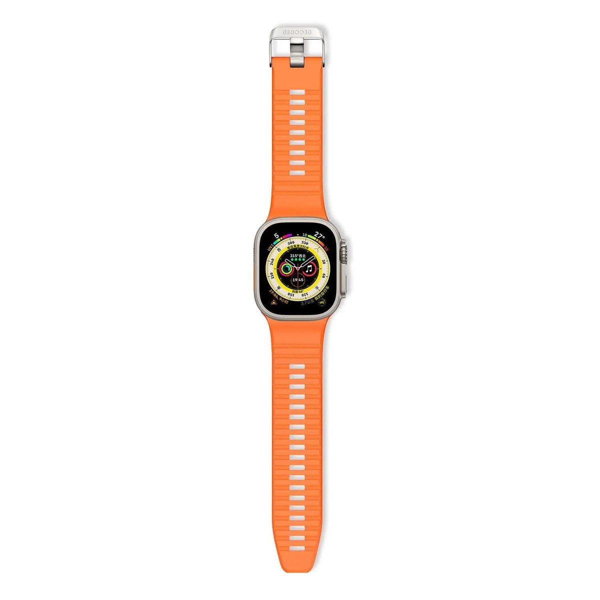 Decoded Ultra Traction - Silikonowy Pasek Do Apple Watch 1/2/3/4/5/6/7/8/9/Se/Ultra 49/45/44/42 Mm Gen 1-9 - Se (Apricot)