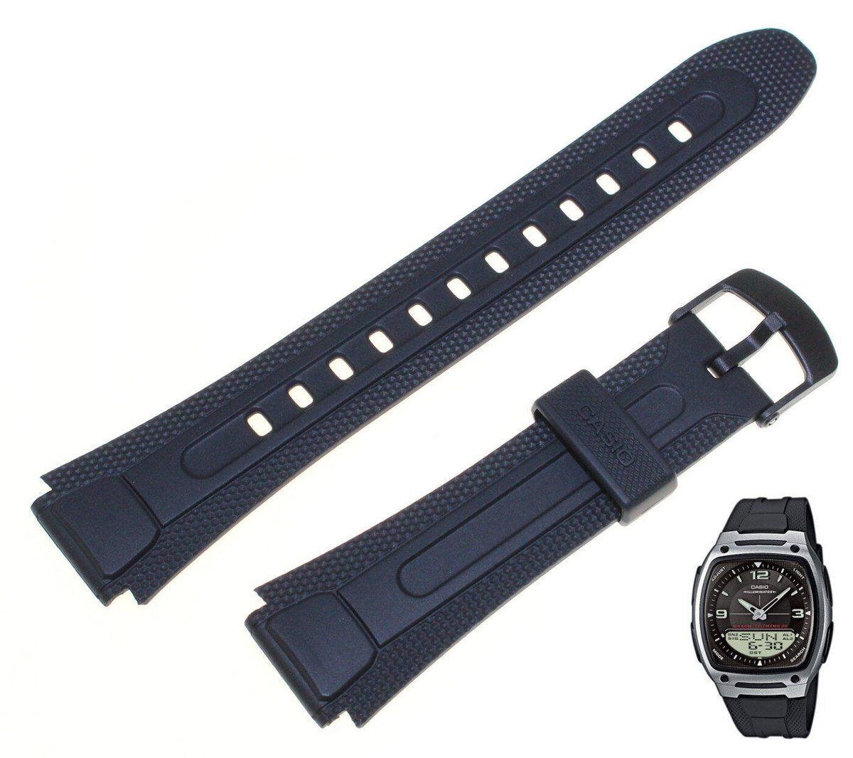 Pasek do zegarka Casio AW-81 czarny 10194983