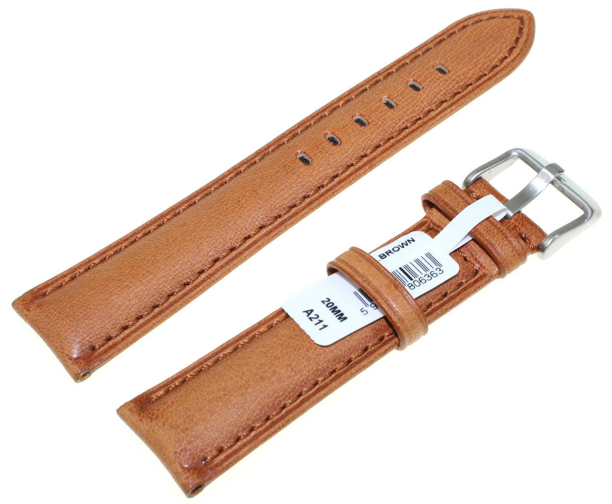 Skórzany pasek do zegarka 20 mm Chermond A211.20 L.Brown
