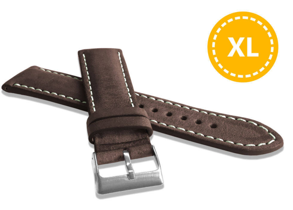 Skórzany pasek do zegarka 22 mm XL Lavvu LSRXC22 skóra licowa
