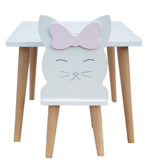 STOLIK Z KRZESEŁKIEM KOT KOTEK zestaw/patimondo