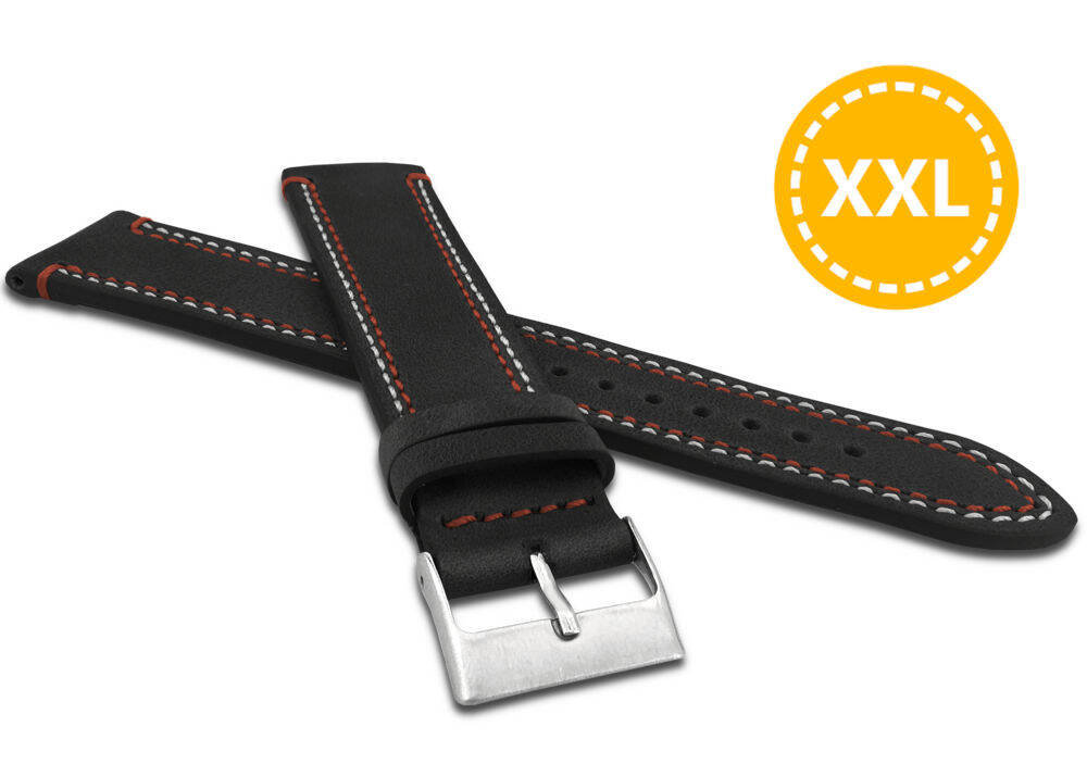 Skórzany pasek do zegarka 22 mm XXL Lavvu LSDXB22 skóra licowa