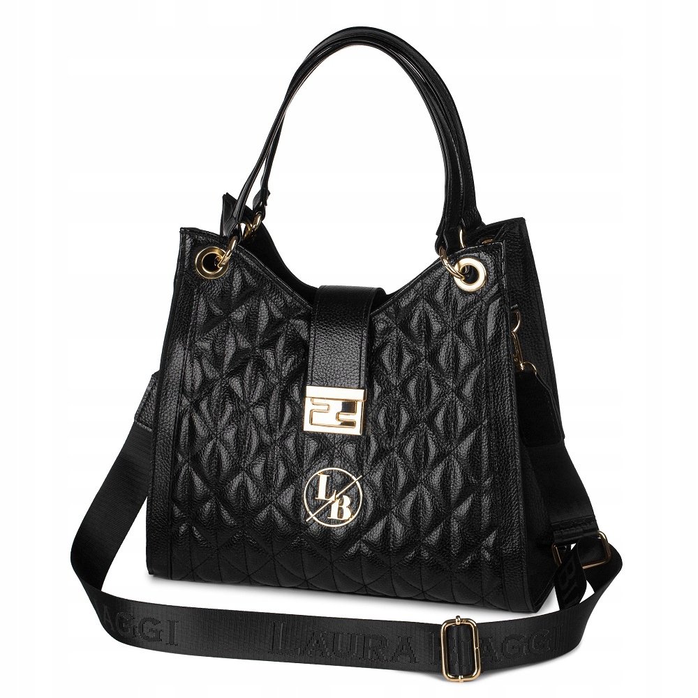 TOREBKA DAMSKA SHOPPER LAURA BIAGGI PIKOWANA LOGO