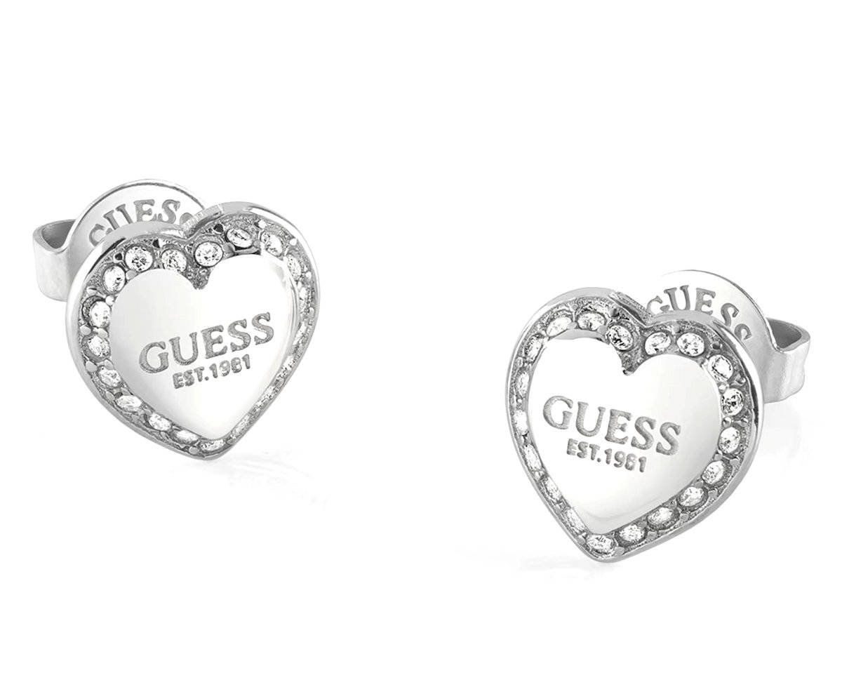 Kolczyki Guess Fine Heart JUBE01427JWRHT/U