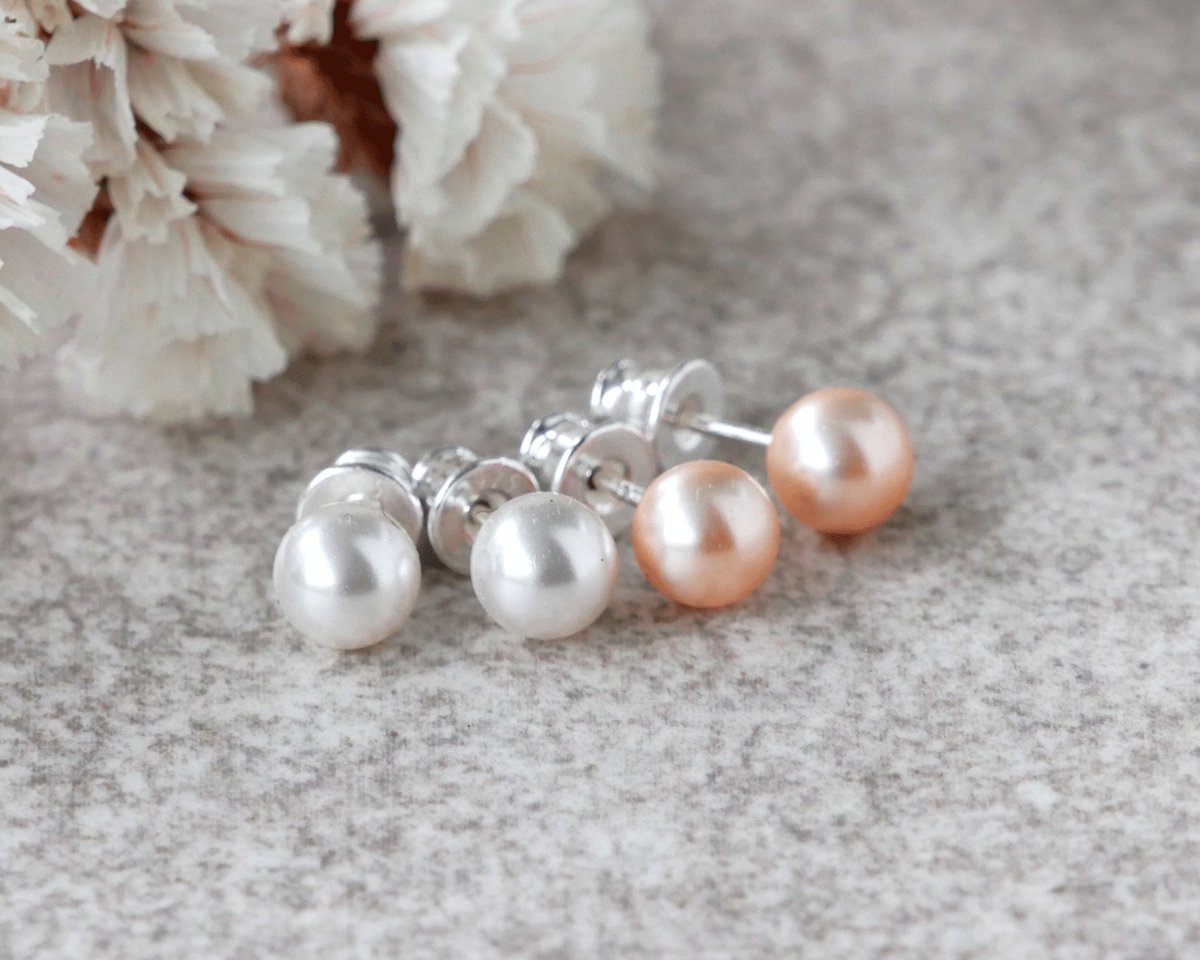 Kolczyki sztyfty z pereł Swarovskiego