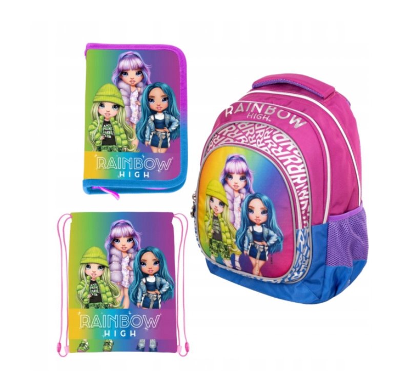 PLECAK+PIÓRNIK+WOREK RAINBOW HIGH ZESTAW ASTRA