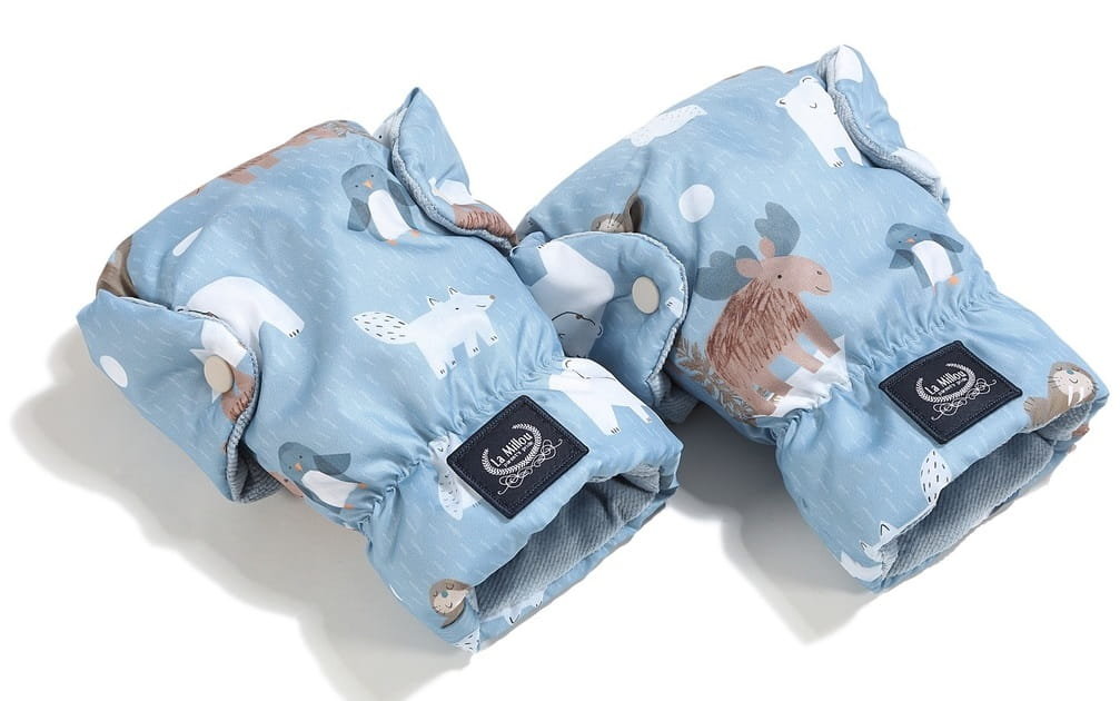 Rękawice Do Wózka Sanek Na Ręce Ocieplane Ortalion Arctic Friends La Millou