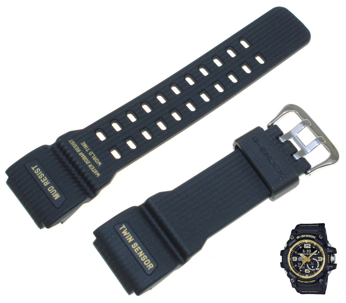 Pasek do zegarka Casio G-Shock GG-1000GB czarny 10525191