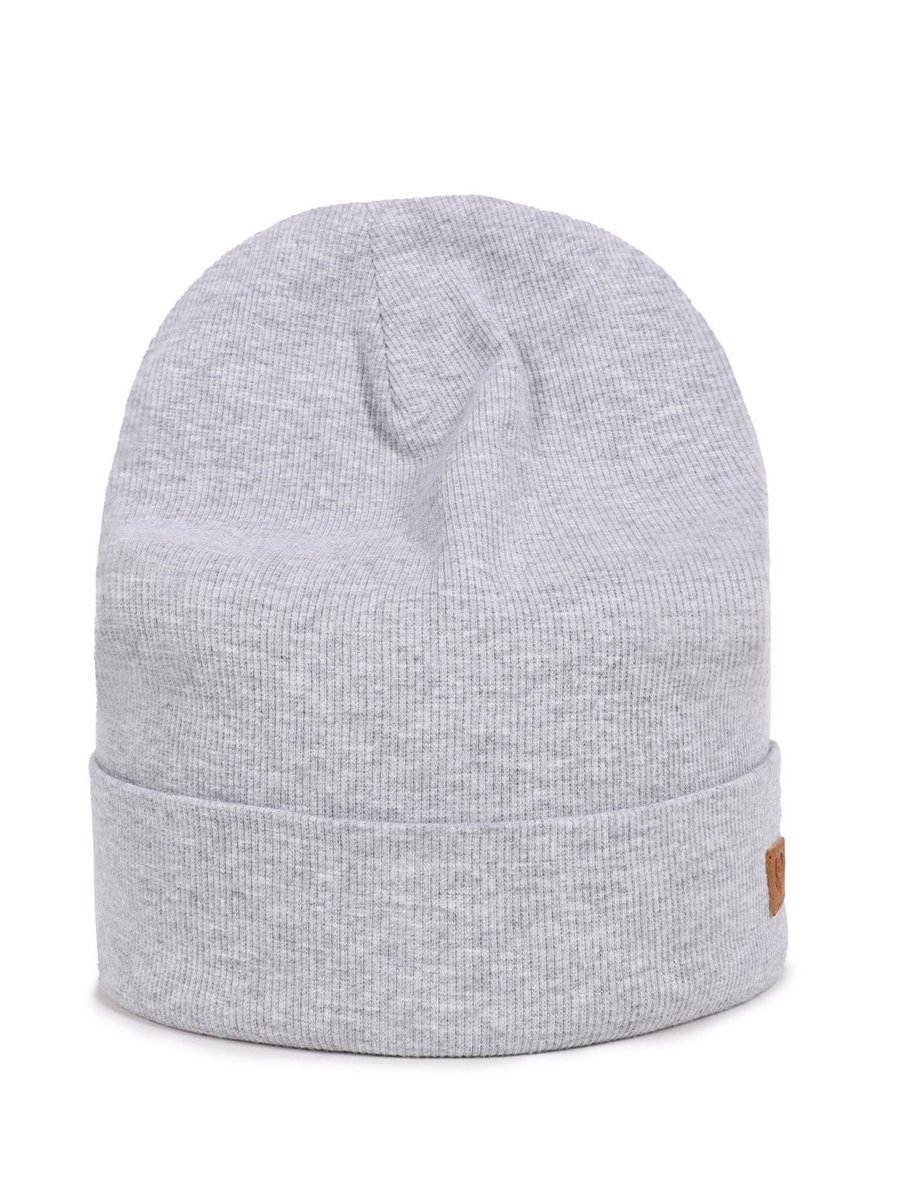 Czapka przejściowa bawełniana dziewczęca LOVE szara 50-52 YOCLUB