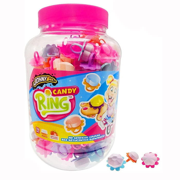 Lizak Pudrowy Pierścionek Candy Ring 170 szt