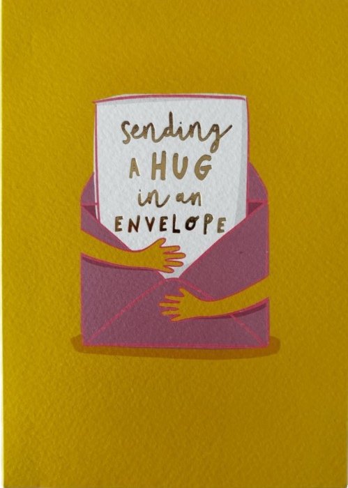 Kartka okolicznościowa sending A Hug in an Envelope- Cardfactory
