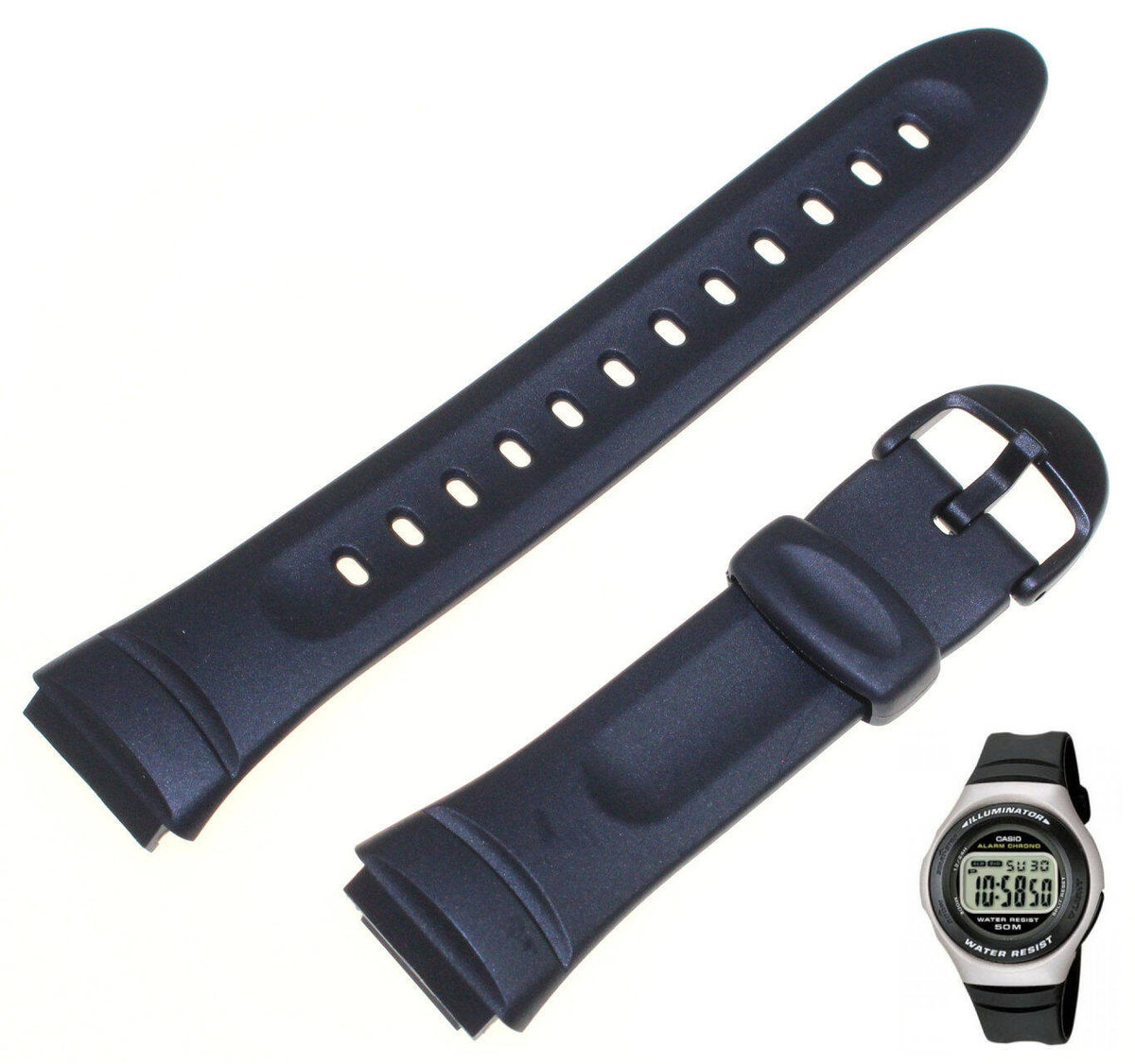 Pasek do zegarka Casio W-57 czarny 10033816