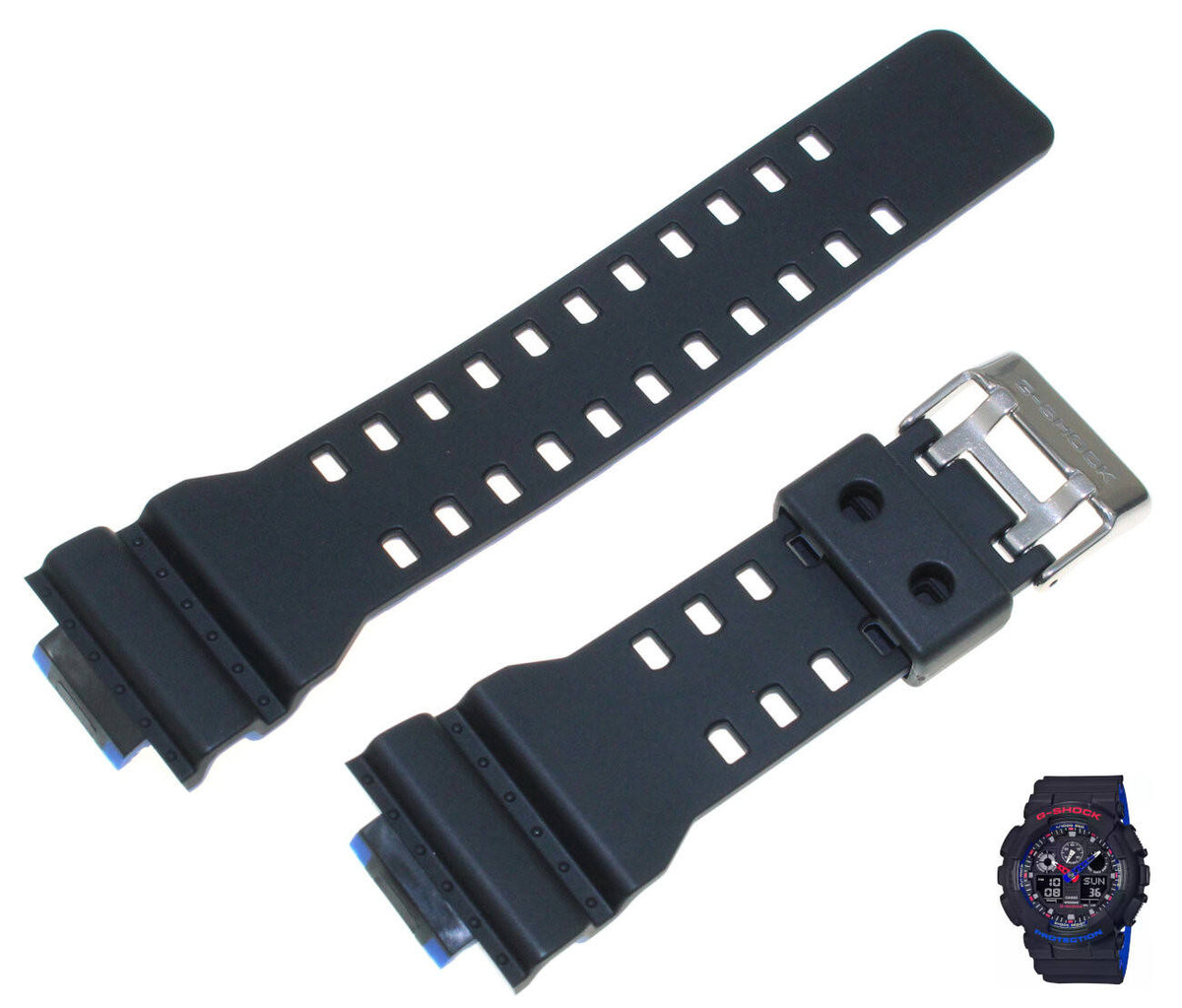 Pasek do zegarka Casio G-Shock GA-100LT czarny 10564614