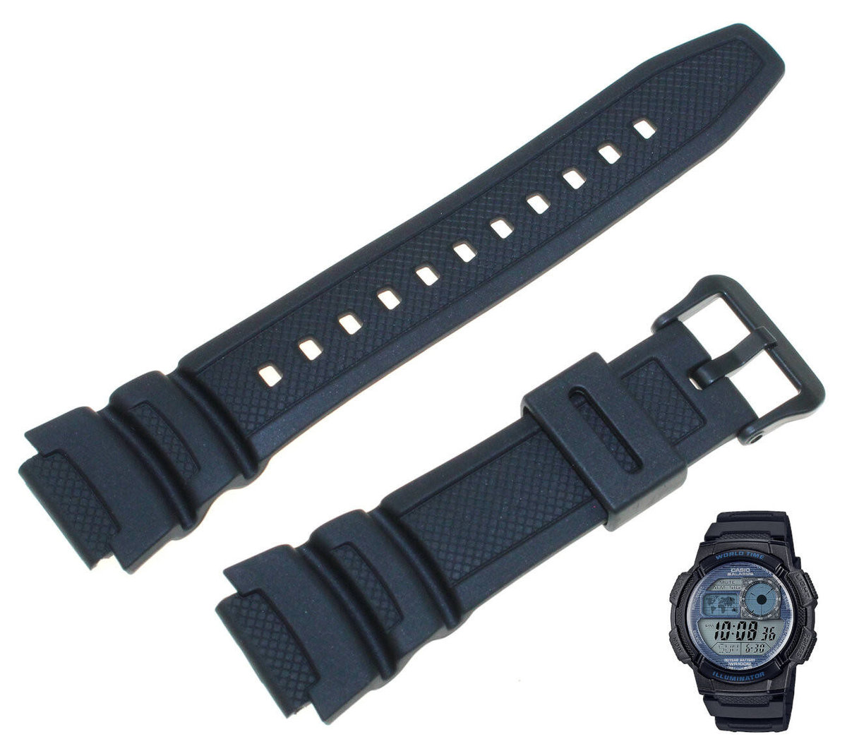 Pasek do zegarka Casio AE-1000 czarny 10347820