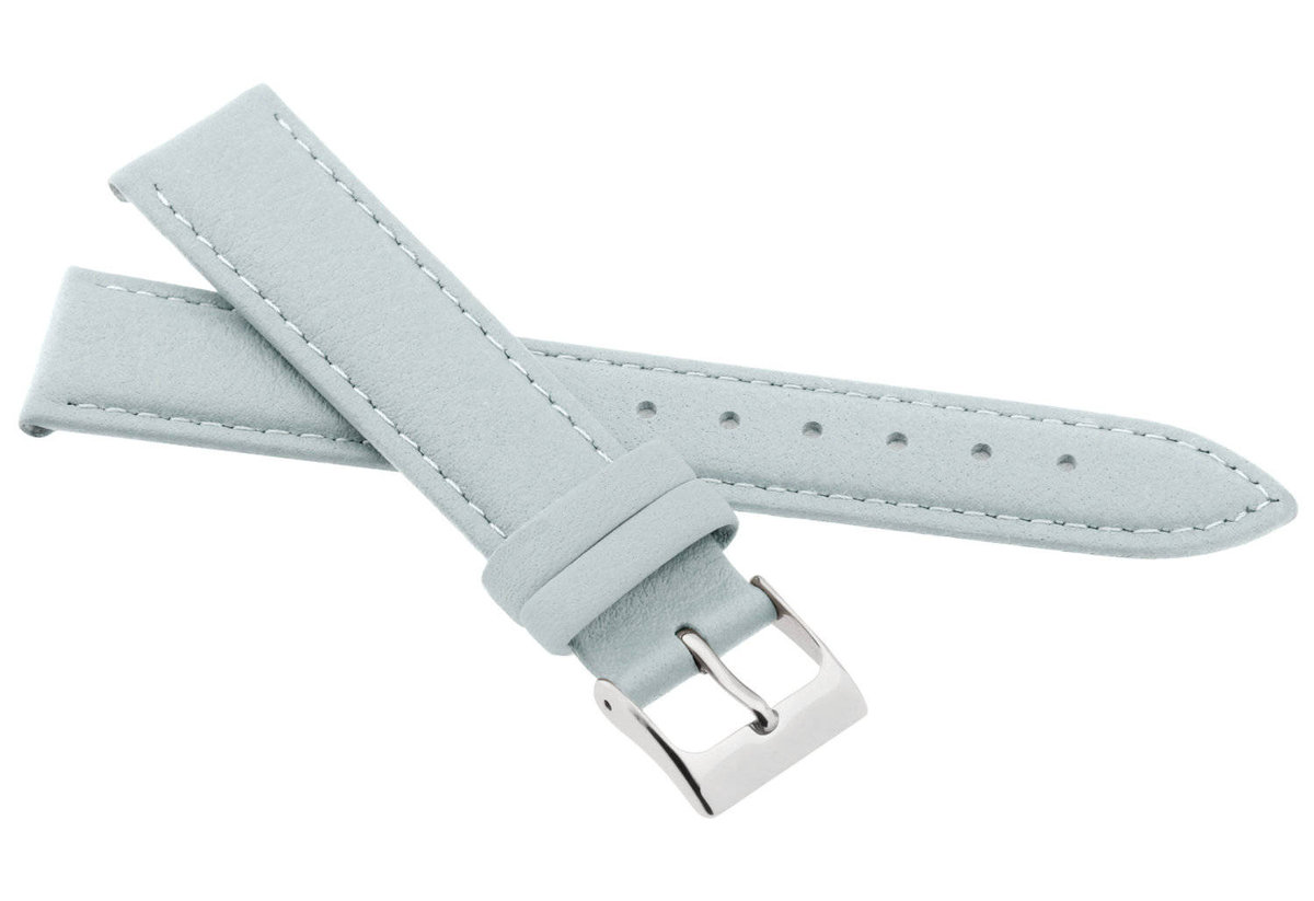 Skórzany pasek do zegarka 14 mm JVD R41406-14 jasnoszary