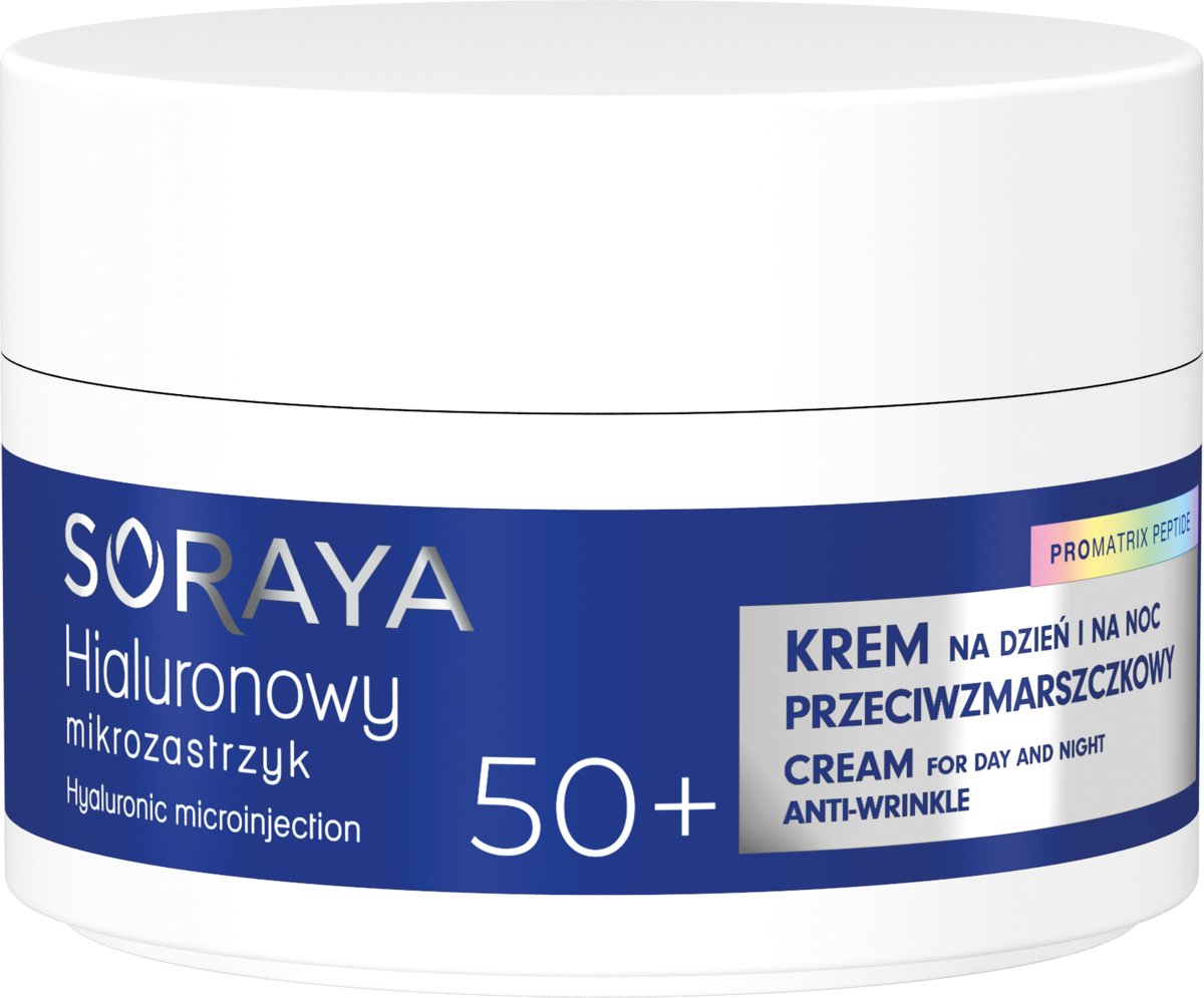 Soraya, Hialuronowy Mikrozastrzyk Pro Matrix, Krem Przeciwzmarszczkowy 50+, 50 ml