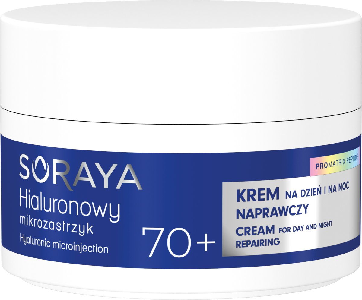 Soraya, Hialuronowy Mikrozastrzyk Pro Matrix, Krem Naprawczy 70+, 50 ml