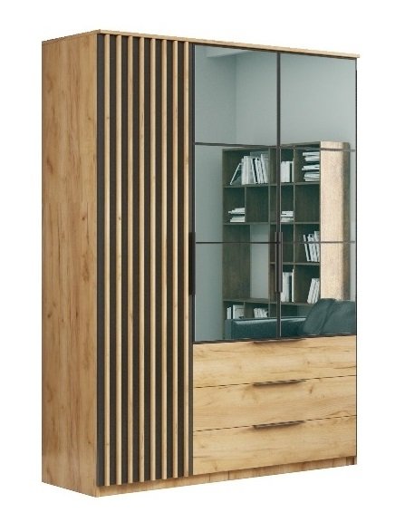 SZAFA SORENTO 150 CRAFT ZŁOTY/CZARNY